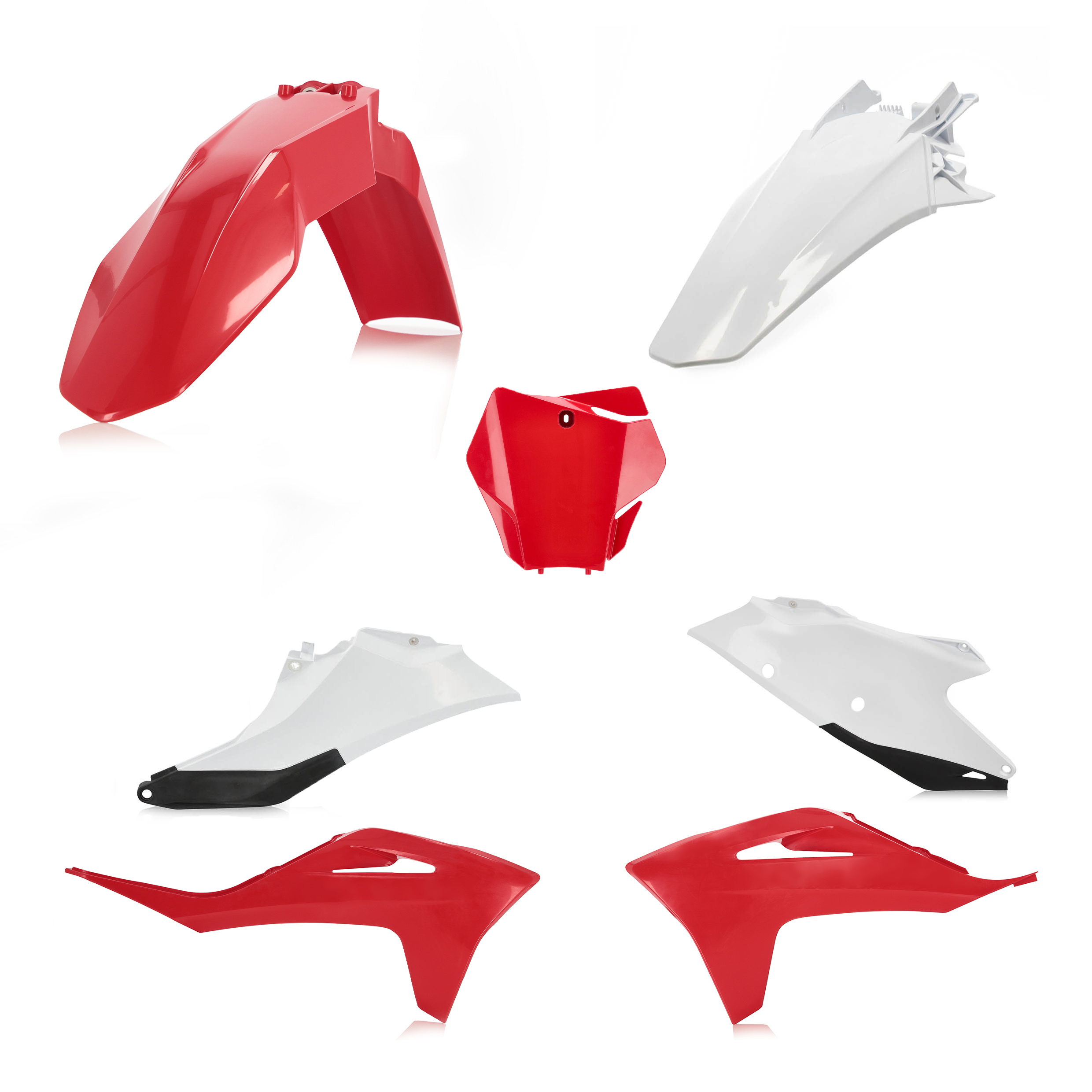 Kit plastica 5 pezzi Cycra per Gas Gas MC 21 rosso / bianco