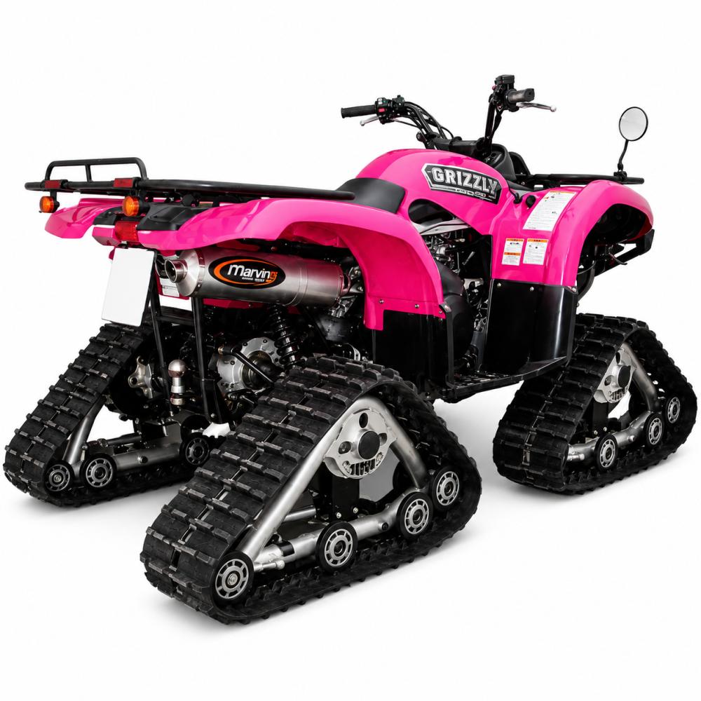 Scarico GRIZZLY 660 2003 Atv Line Silenziatore Ovale All Omologat