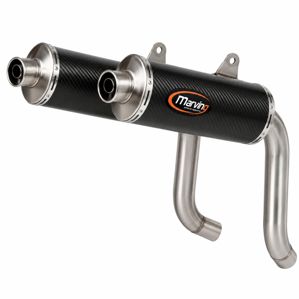Silenziatore Superline 749/749S/999 Small Ovale Carbonio Omologati - Venduti a Coppia
