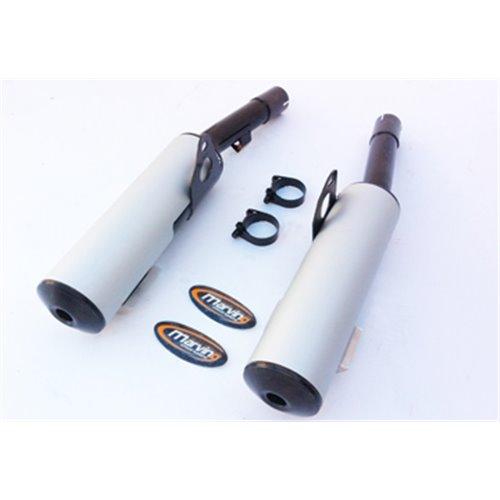 Silenziatore tondo GPX 750 R Rotondo Ø100 Nero Rivestimento All Omologati - Venduti a Coppia