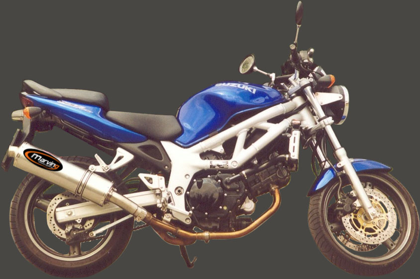 Silenziatore Superline SV 650 1999/2002 Big Ovale Titanio Omologato