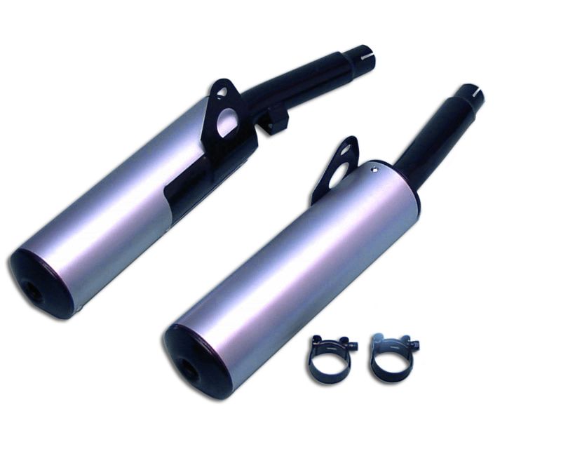 Silenziatore tondo XJ 600 Ø100 Nero Rivestimento All Omologati - Venduti a Coppia