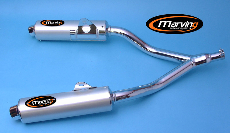 Silenziatore tondo TDM 850 Ø100 Cromato Rivestimento All Omologati - Venduti a Coppia