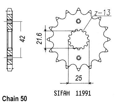 Pignone Gpx 600 R 1988-1997 - Gpz 600 R 1985-1989 - 530 - 15 Denti - Simile a JTF513