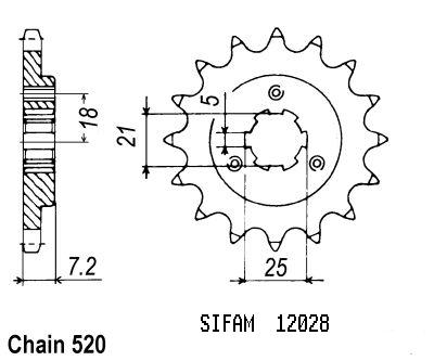 Pignone Dr 600 S 1985-1989 - 520 - 15 Denti - Simile a JTF437