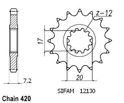 Pignone Minarelli 50 1999-2007 415 - 415 - 13 Denti - Simile a JTF4020