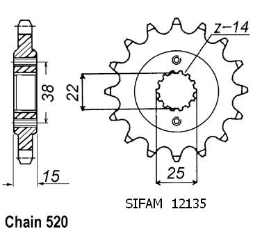 Pignone Ducati 907 Paso I.E 1992 - 520 - 15 Denti