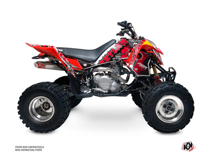 Kit Decorazione Quad Outlaw Polaris Outlaw 525 Nero Rosso (2007)