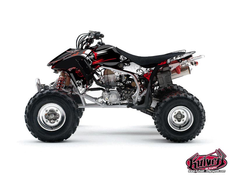 Kit Decorazione Quad Trash Honda 450 TRX Nero Rosso (2006-2007)