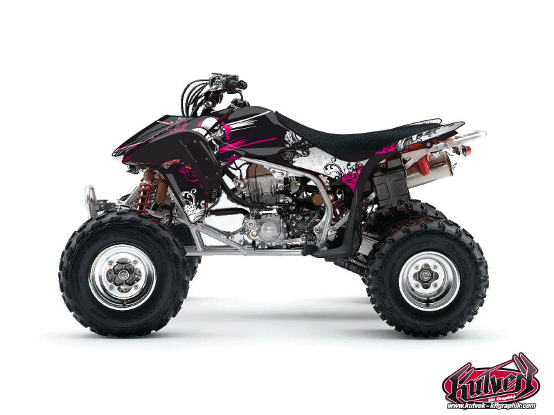 Kit Decorazione Quad Trash Honda 450 TRX Nero Rosa (2006-2007)