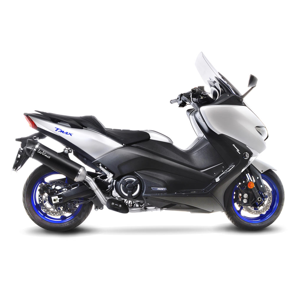 SBK NERO 2/1 YAMAHA TMAX ABS/DX/ SX INOX con catalizzatore FULL SYSTEM 2/1
