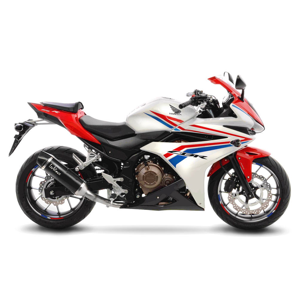 SBK NERO HONDA CB/CBR 500 F/R/X ACCIAIO INOX SLIP-ON
