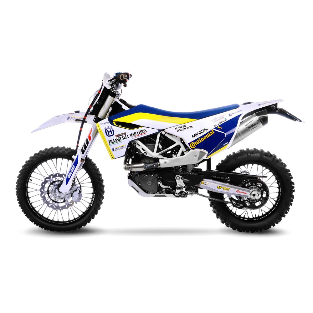 SBK LV ONE EVO 1/1 Husqvarna 701 Enduro/Supermoto inox Sistema completo 1/1