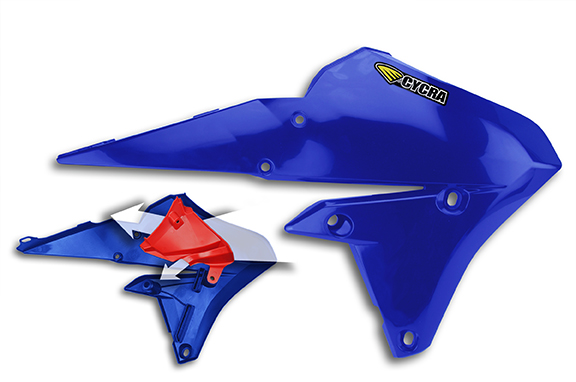Convogliatore Radiatore Cycra powerflow yam 19 - Blu