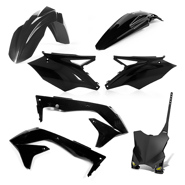 Kit plastiche 5 elementi Kawasaki KXF450 18 - Nero
