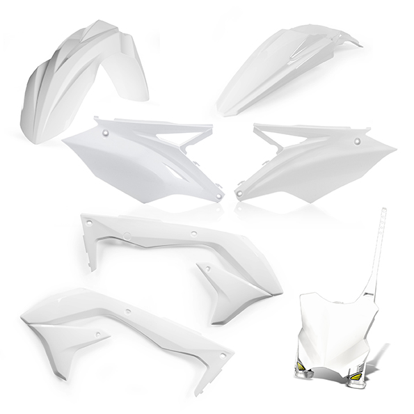 Kit plastiche 5 elementi Kawasaki KXF450 18 - Bianco