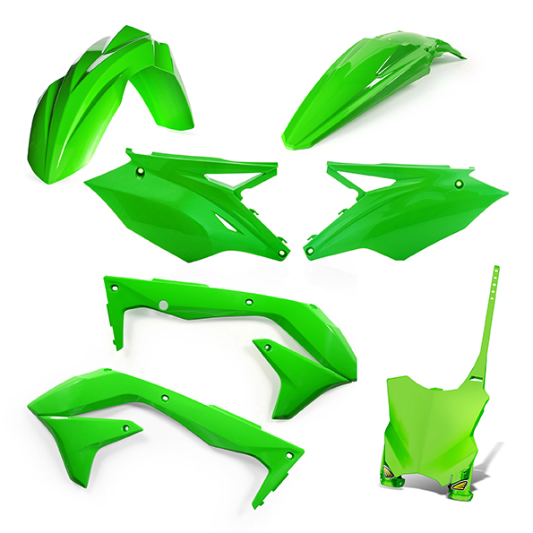 Kit plastiche 5 elementi Kawasaki KXF450 18 - Verde