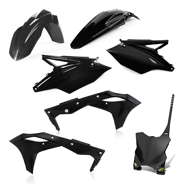 Kit plastiche 5 elementi Kawasaki KXF250 18 - Nero