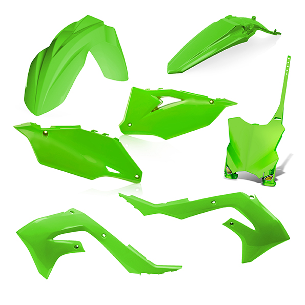 Kit plastiche 5 elementi Kawasaki KXF450 19-21 - Verde