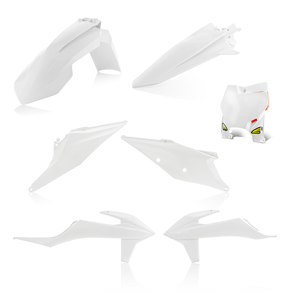 Kit plastiche 5 elementi KTM SX/SXF 19 - Bianco