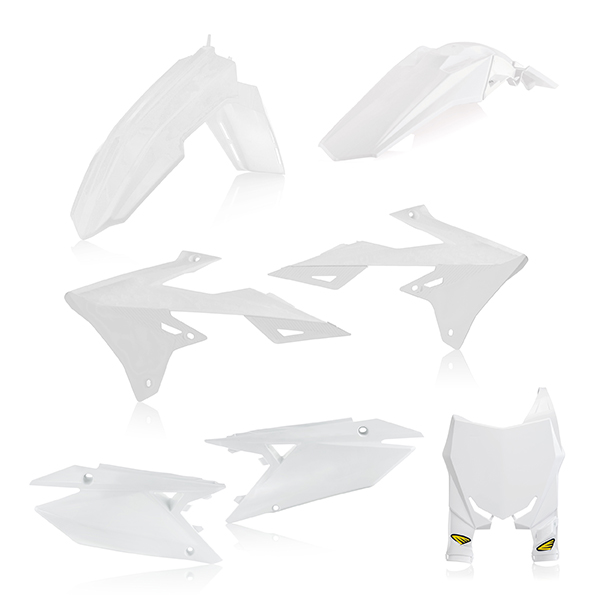 Kit plastiche 5 elementi Suzuki RMZ 450 18 - Bianco