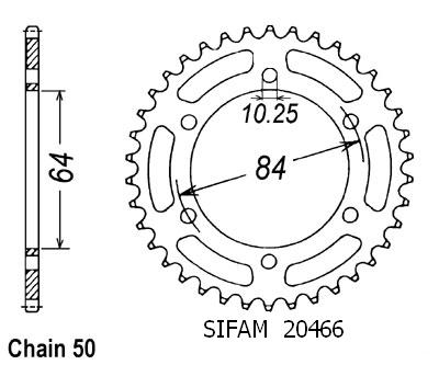 Corona Gsx 400 E-twin 1982-1987 - 530 - 45 Denti - Simile a JTR814