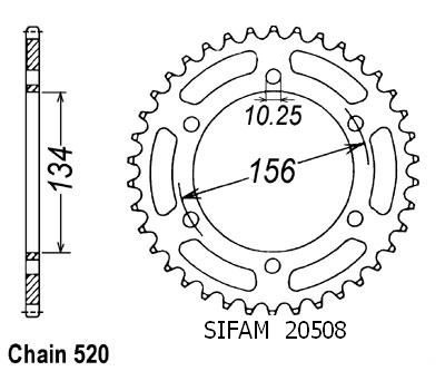 Corona Kr1 250 1989 - 520 - 40 DDenti - Simile a JTR472