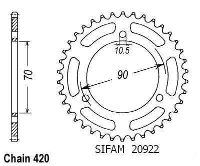 Corona Cr 80 Rb 1981 - 420 - 47 Denti - Simile a JTR239