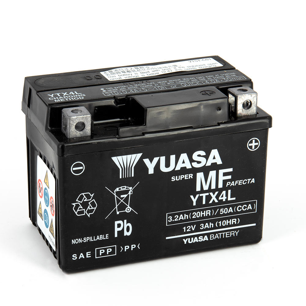 Batteria YTX4L - AGM - Senza manutenzione - Pronta all'uso