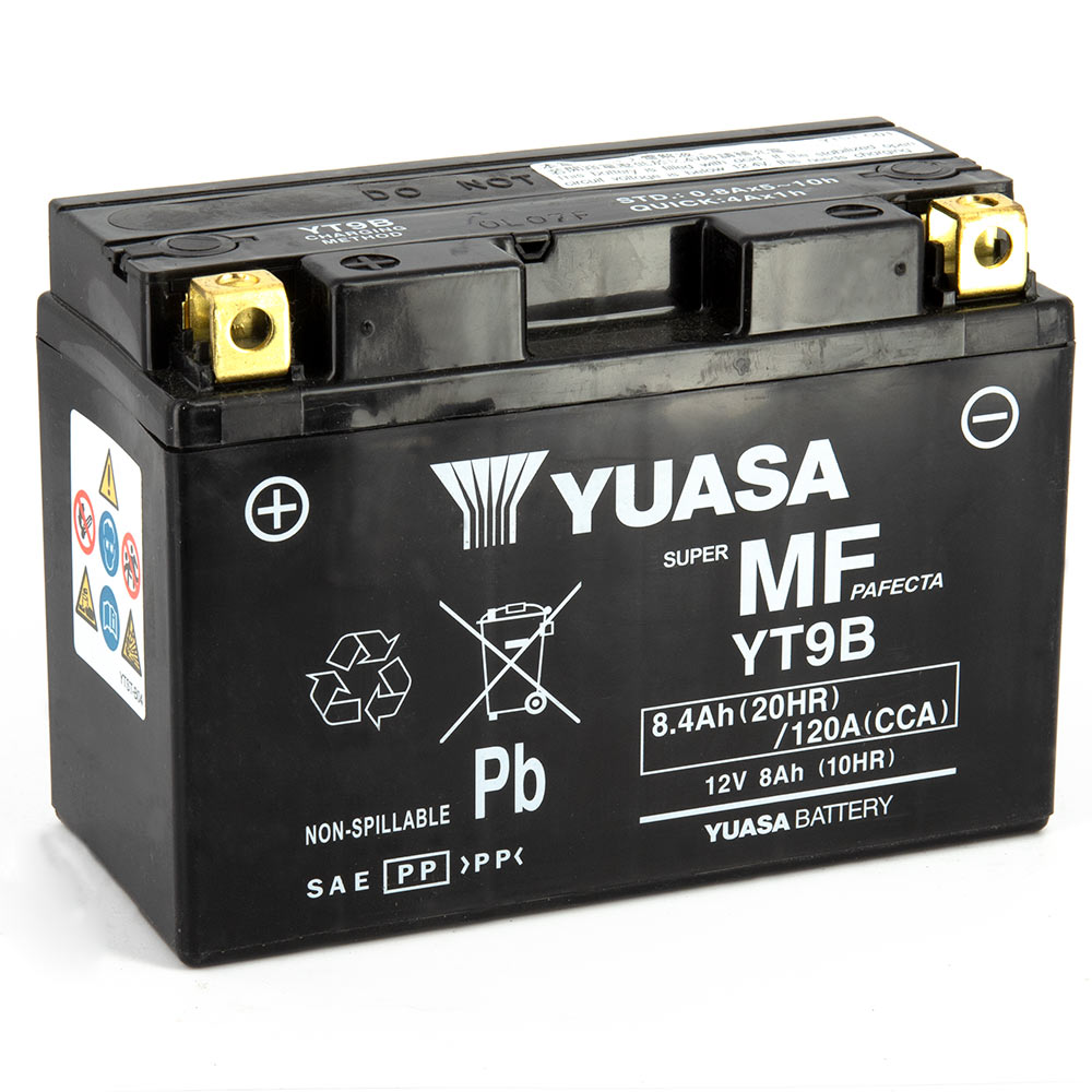 Batteria YT9B - AGM - Senza manutenzione - Pronta all'uso