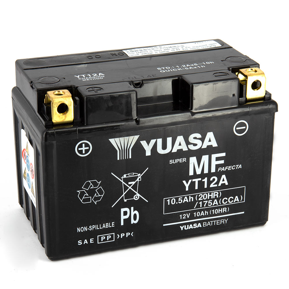 Batteria YT12A - AGM - Senza manutenzione - Pronta all'uso