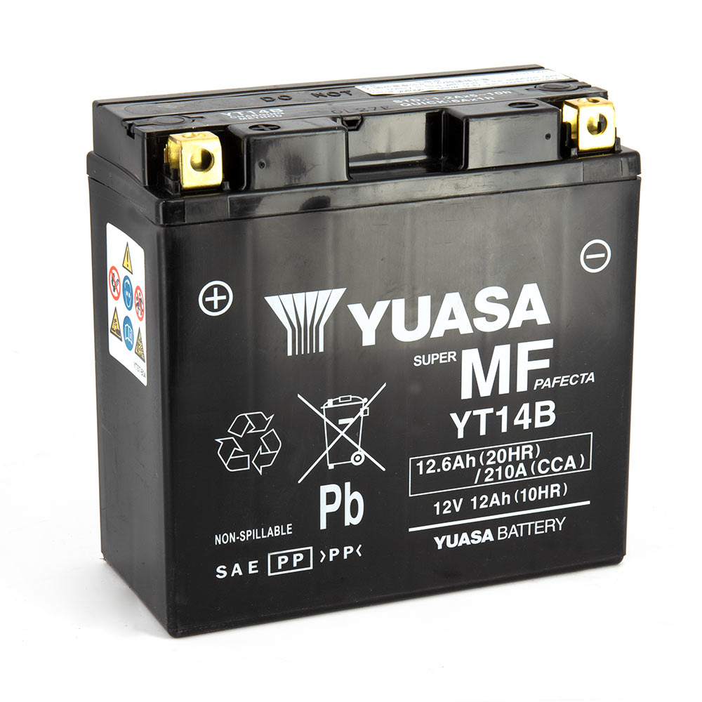 Batteria YT14B - AGM - Senza manutenzione - Pronta all'uso