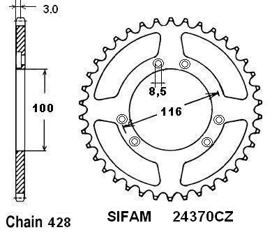 Corona Beta 50 RR 03-04 PASSO 428/Z52