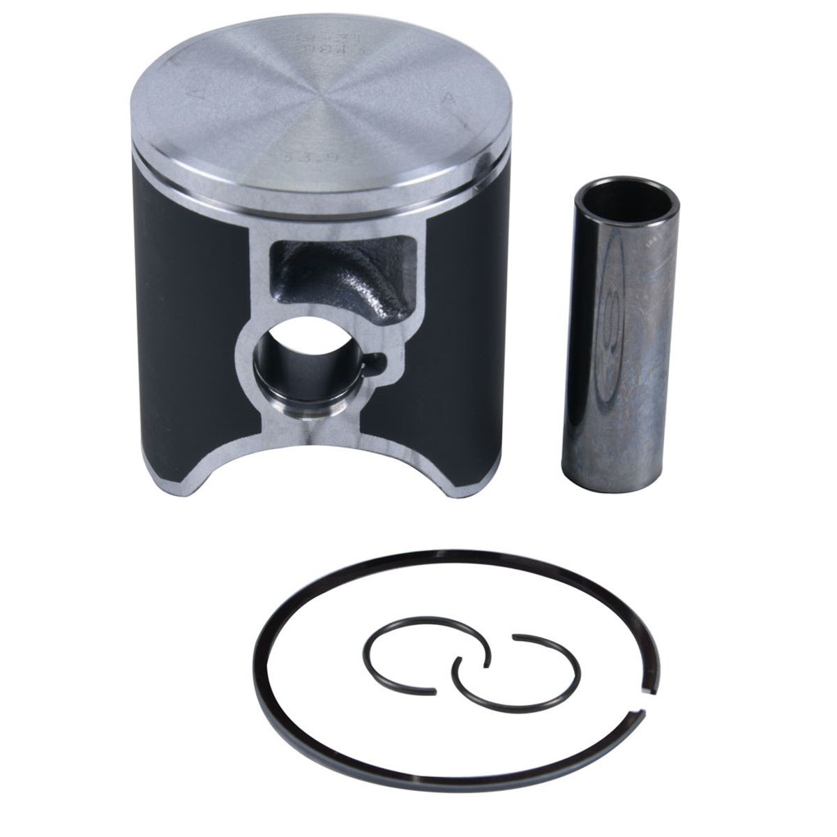 Piston Completo Race 2 Tempi - KTM 125 SX / EXC 01-25 - Cote A Ø53.94mm - 12° MonoSegment