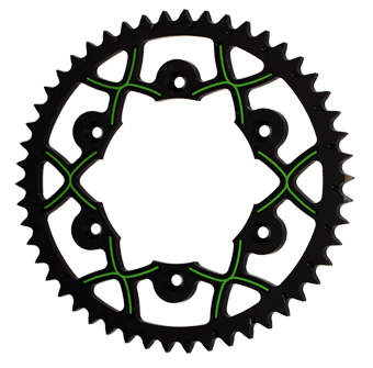 Corona in alluminio. 49 denti - Passo 520 - Simile JTA460