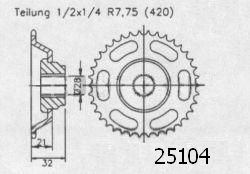 Corona Rs 50 1993-1998 - 420 - 43 Denti - Simile a JTR2030