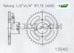 Corona Suzuki Lt-a 50 2002 - 420 - 37 Denti