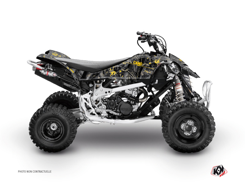 Kit Decorazione Quad Camo Can Am DS 450 Nero Giallo (2008-2015)