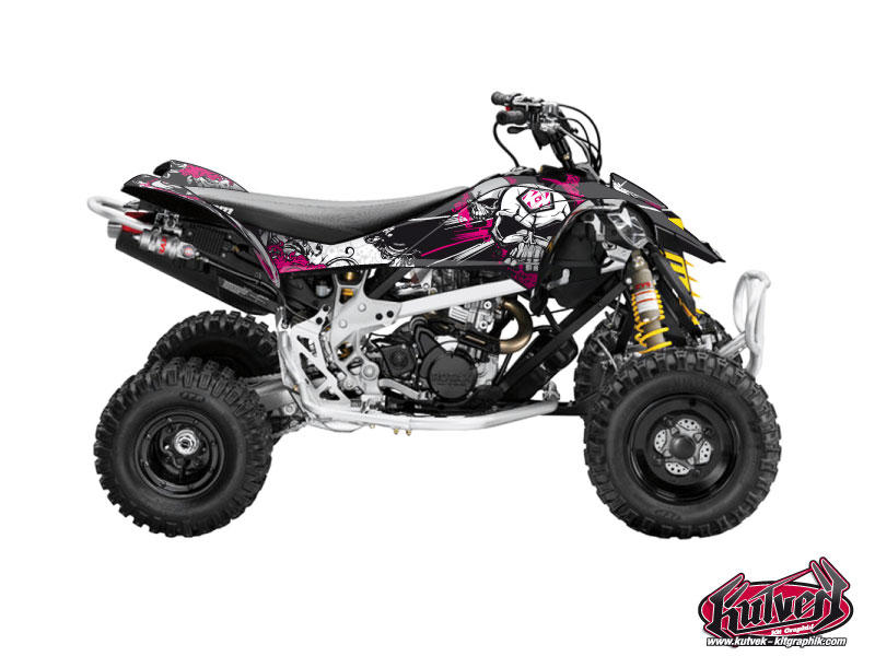 Kit Decorazione Quad Trash Can Am DS 450 Nero Rosa (2008-2015)
