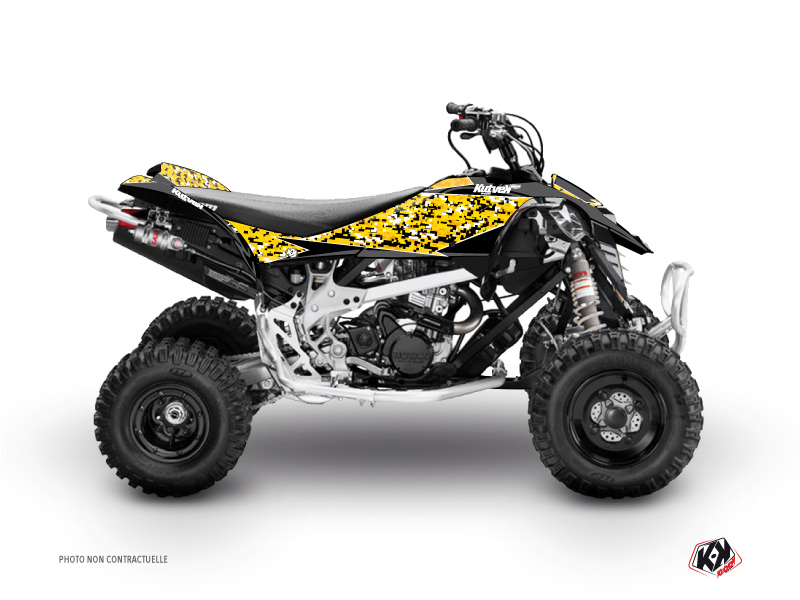 Kit Decorazione Quad Predator Can Am DS 650 Nero Giallo (2001-2006)