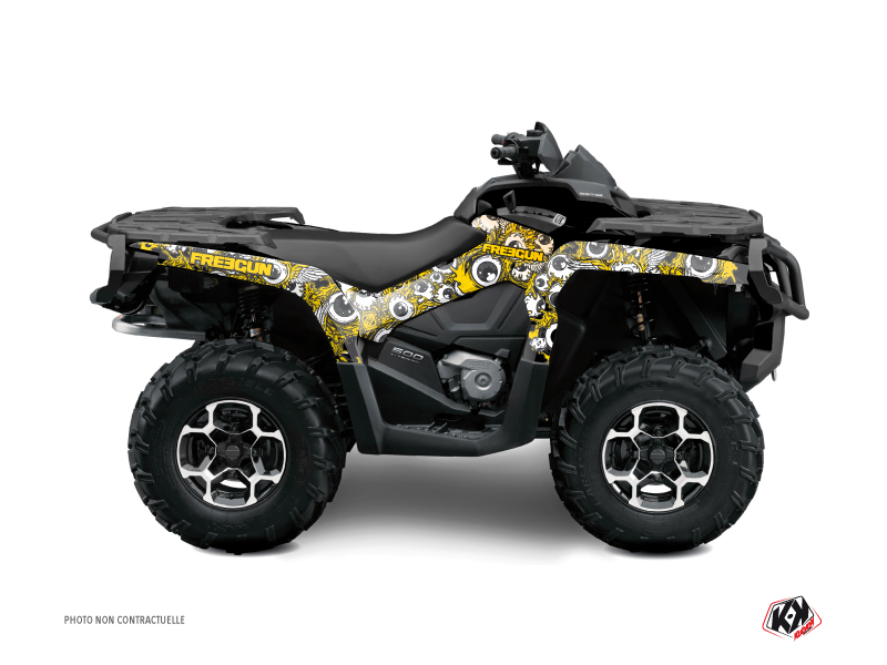Kit Decor Quad Freegun Eyed Can Am Outlander 400 XTP Giallo (2004-2009)