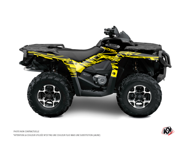 Kit Decorazione Quad Eraser Fluo Can Am Outlander 400 XTP Giallo (2010-2012)