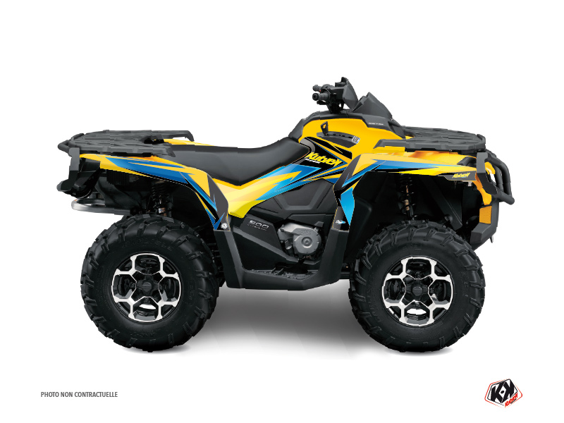 Kit Decorazione Quad Stage Can Am Outlander 400 XTP Giallo Blu (2010-2012)
