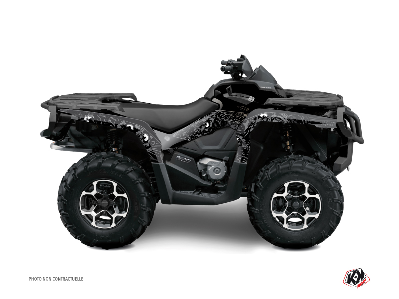 Kit Decor Quad Zombies Dark Can Am Outlander 400 MAX Nero (2004-2009)