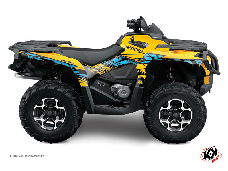 Kit Decorazione Quad Eraser Can Am Outlander 400 MAX Giallo Blu (2010-2014)