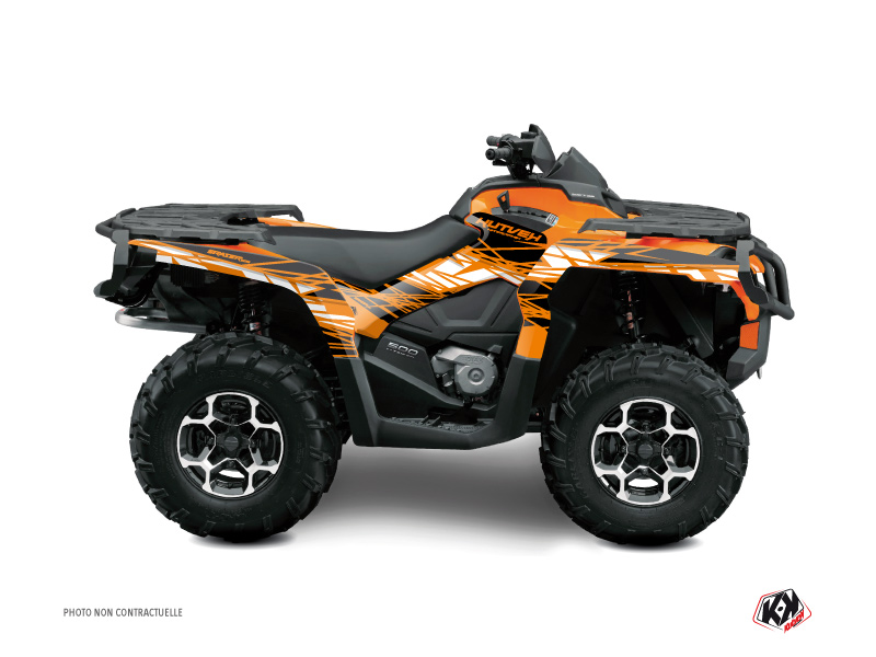 Kit Decorazione Quad Eraser Can Am Outlander 1000 Arancione Nero (2012-2015)