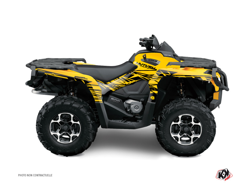 Kit Decorazione Quad Eraser Can Am Outlander 500-650-800 MAX Giallo (2013-2015)