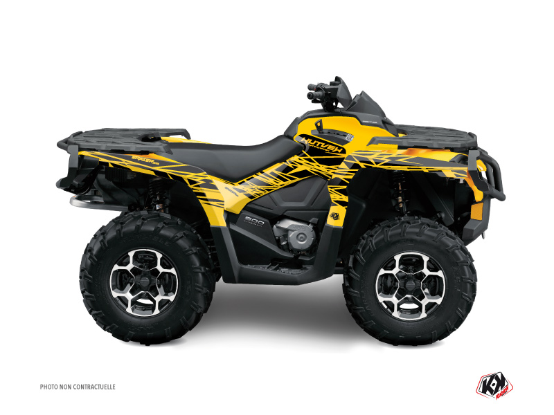 Kit Decorazione Quad Eraser Can Am Outlander 500-650-800 MAX Giallo Nero (2013-2015)