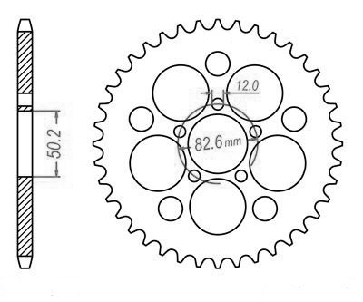 Corona Harley Xlh 883/1200 S idem 27082cz48 - 530 - 48 Denti - Simile a JTR7086