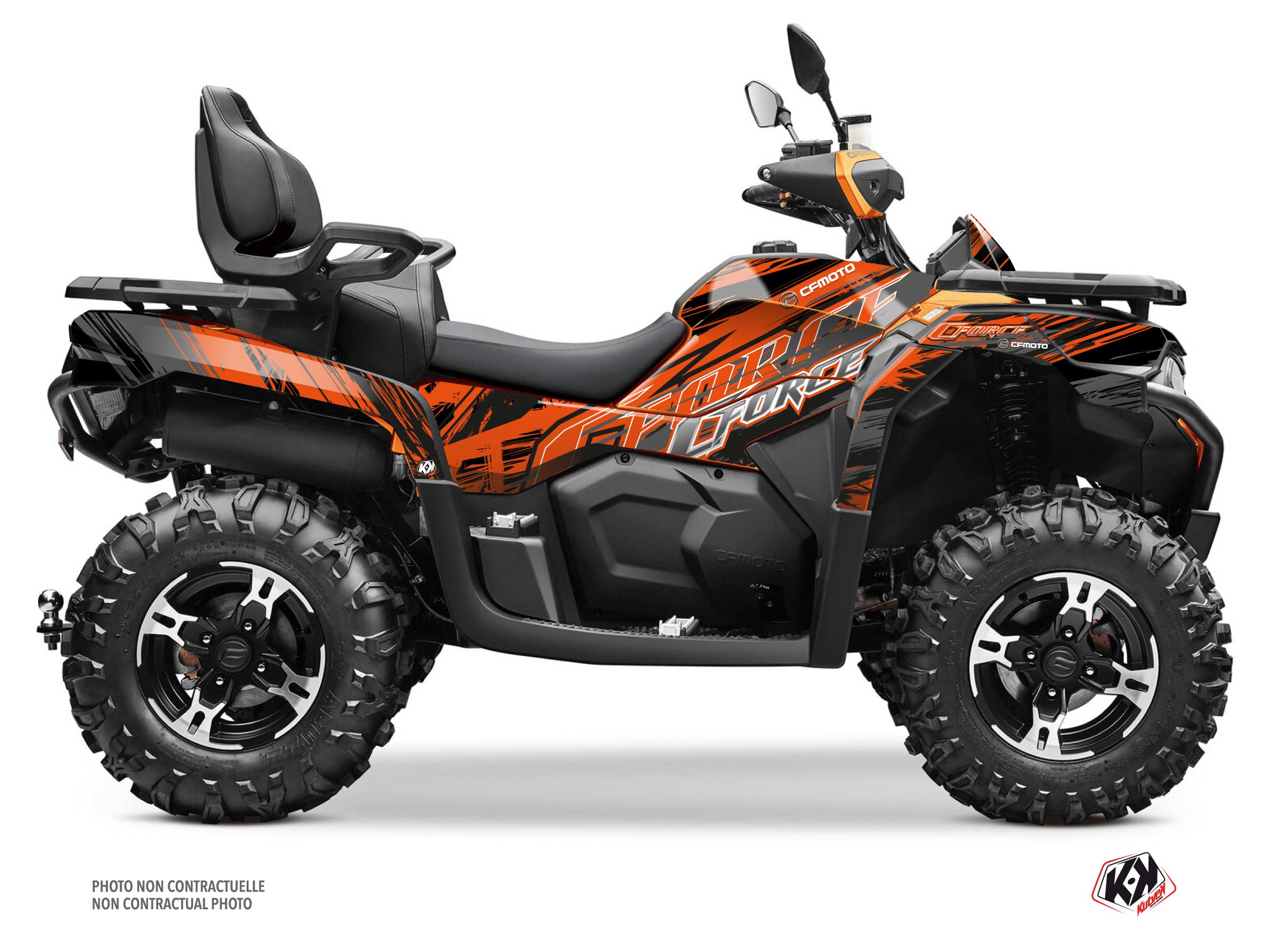 Kit Decorazione Quad Brush CF MOTO CFORCE 600 TOURING Arancione (2020-2023)